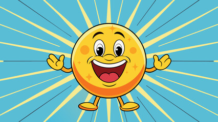 Theres also the friend who is like a ray of sunshine radiating joy and positivity wherever they go. They have an infectious laugh and are always able. Cartoon Vector.