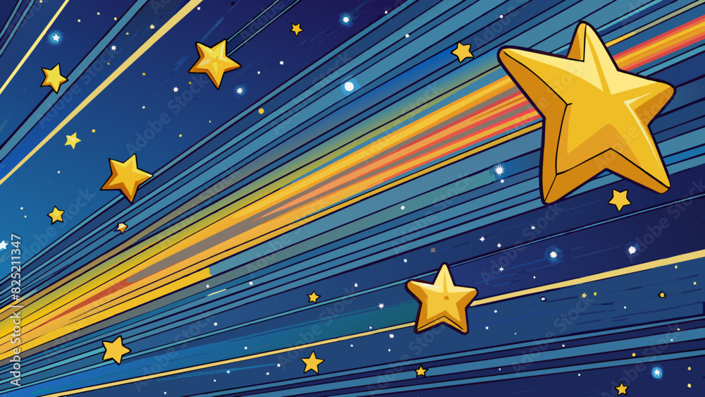 Poster the stars shining brightly in the night sky their light traveling across space and time a reminder o