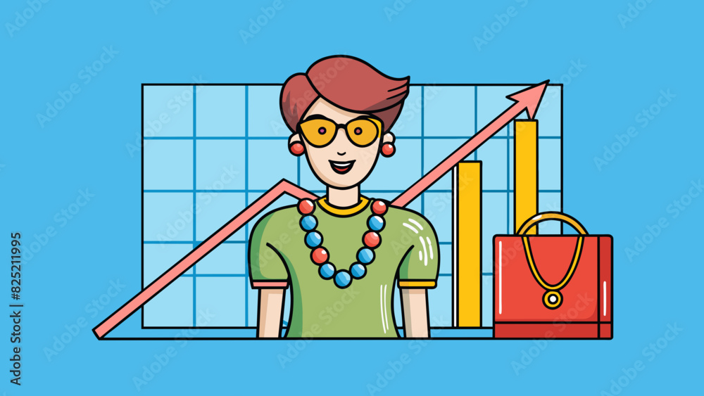 Poster When a popular celebrity wears a certain fashion item the demand for that item can increase significantly. The demand is due to the aspiration to. Cartoon Vector.