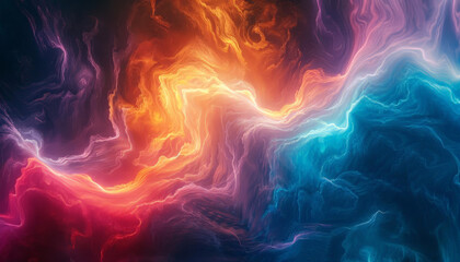 Mind Surge Artist  Theme Visualizing psychic energy Top view Colors of the mind Futuristic tone Analogous Color Scheme