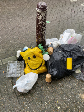 trash with a smile