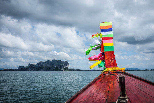 Prow of a long tail boat
