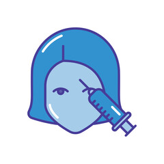 Face Mesotherapy vector icon