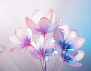 Naklejka premium 光沢感のある花