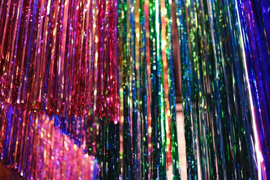 Sparkling Colorful Rain Curtain