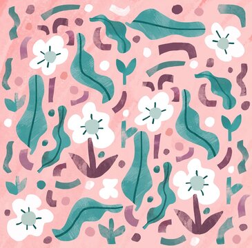 spring flowers background