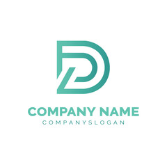 Letter DD logo design, vector logo design 