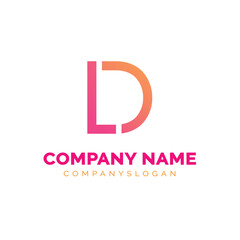Letter DL logo design, vector logo design 