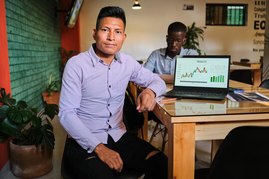 Portrait of a trader at work