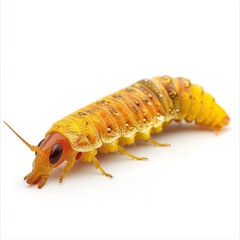 A Corn Earworms in studio, isolated, white background, no shadow, no logo