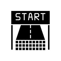 start icon. black fill icon
