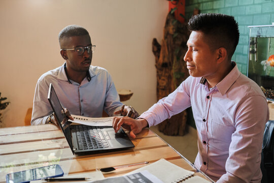 Businessmen having a hard time