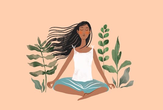 woman's meditation