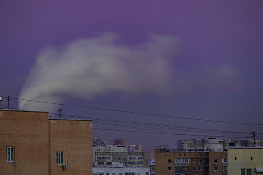 Cold Sunset City View 