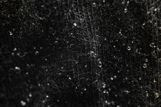 Wet Cloth With Water Evaporation Bubbles Texture