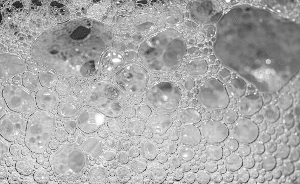 Abstract Foam Texture Bubbles Close-up