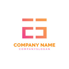 Obraz premium Letter EE logo design, vector logo design 