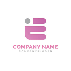Letter EI logo design, vector logo design 