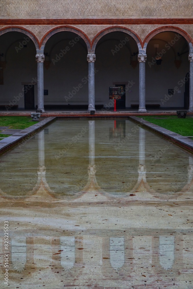 Sticker fountain in the palace