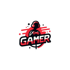 gaming mascot logo design free vector,