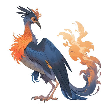 An illustration of a Simurgh bird