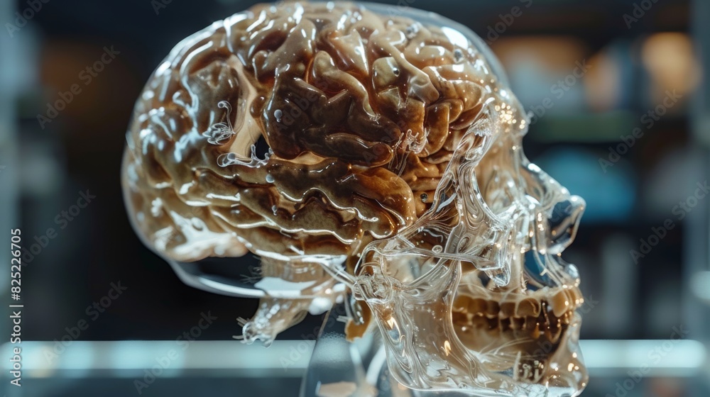 Aufkleber A groundbreaking brain scan technology that allows scientists to visualize the mind's inner workings, unlocking new insights into human consciousness.
