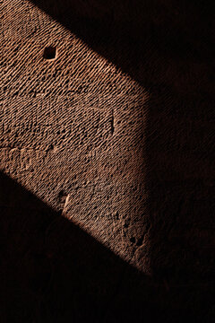 Stone natural texture, Rugged Red Rock Close-Up