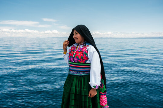 portrait of indigenous young woman