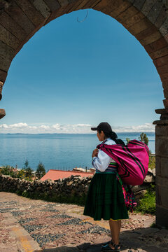 Portrait Of Traditional Peruvian Woman