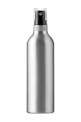 Blank packaging  bottle for deodorant product design mock-up on white background, Blank white aluminum spray can