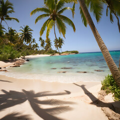 trees on the beach