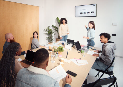 Interactive Team Meeting with Dynamic Leadership