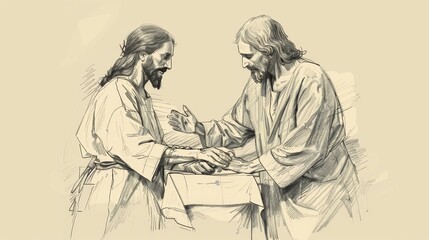 Biblical Illustration of Jesus Healing a Person in a Modern Hospital, Symbolizing His Timeless Power and Compassion