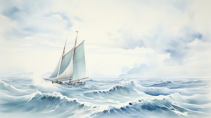 Capture a vast ocean scene in watercolor