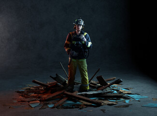fireman portrait