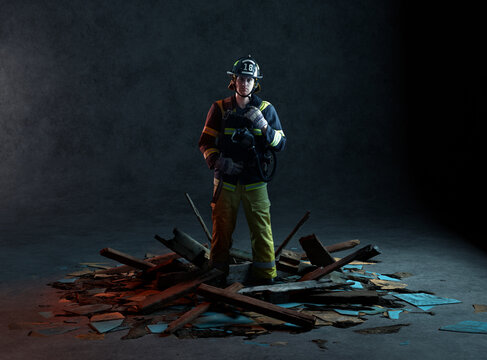 fireman portrait