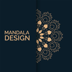 Luxury mandala design background