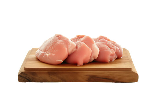 Raw chicken,uncooking chicken meat, Healthy food transparent background png file, Generative AI