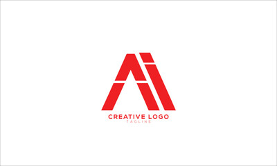 AI Abstract initial monogram letter alphabet logo design