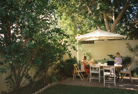 Kids in the garden