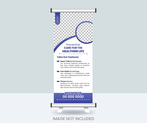 Medical roll-up banner design