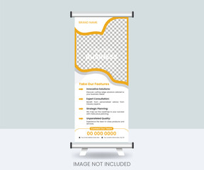 Creative business roll-up banner design,