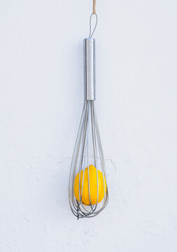 Lemon in a whisk