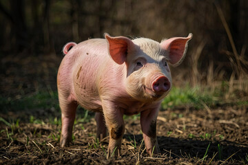 One happy pig living the dream