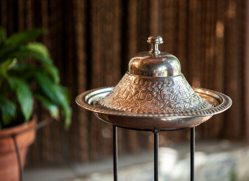 Silver Tajine on a stand