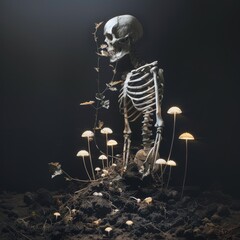 Birth of the Spirit. Organic Luminescence from Bones