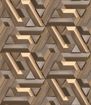 Geometric wall seamless pattern.