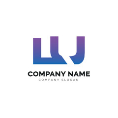 Letter LU logo design, vector logo design 