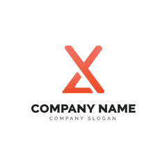 Obraz premium Letter LX logo design, vector logo design 
