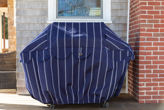 Outdoor barbecue Grill in backyard deck exterior home 